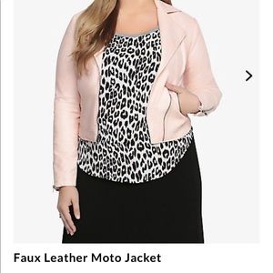 Torri- Faux leather moto jacket